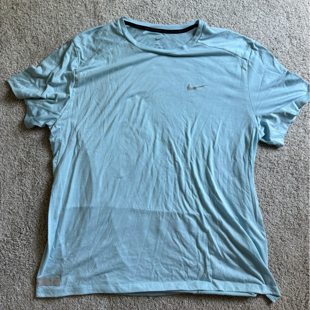 Nike Aqua Blue Athletic Shirt